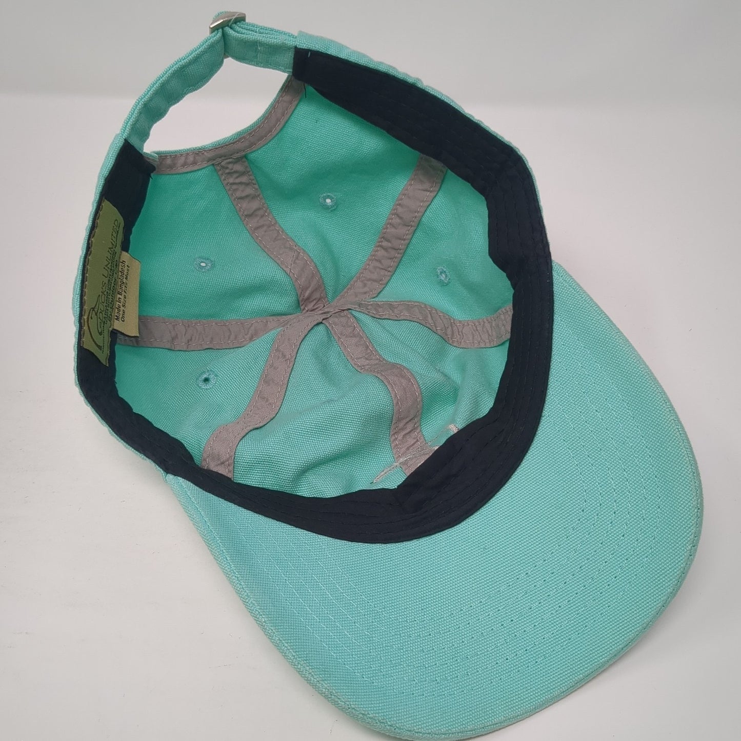 Ducks Unlimited Slideback Baseball Cap Blue One Size Adjustable Embroidered