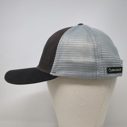 DRI DUCK Trucker Hat Black One Size Dunham Cellars Winery Mesh Back Snapback