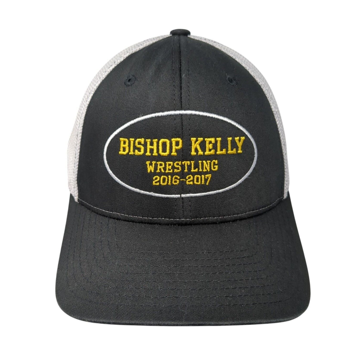 Bishop Kelly Wrestling 2016-2017 Fitted Trucker Hat Black L/XL Mesh Richardson