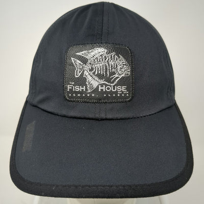 Drift Creek Outdoors Baseball Cap Black One Size Fish House Seward Alaska Hat