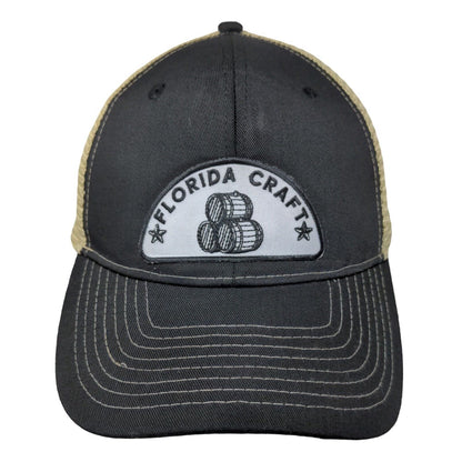 Florida Craft Snapback Mesh Back Trucker Hat Black One Size Colorblock