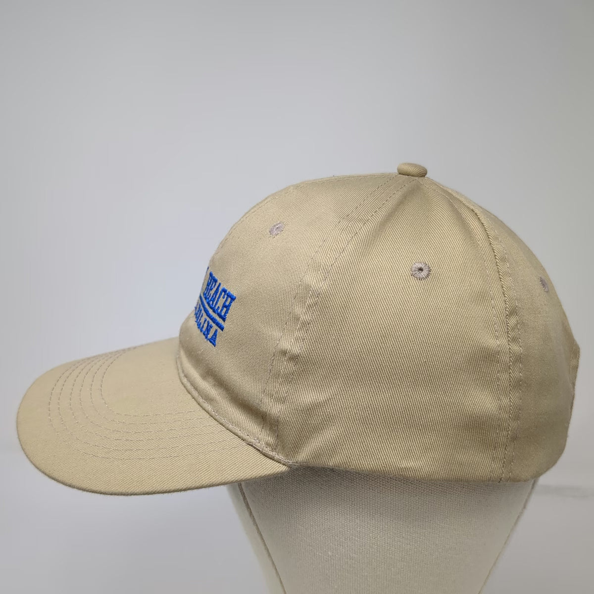 OTTO Baseball Cap Beige One Size Myrtle Beach South Carolina Strapback Hat