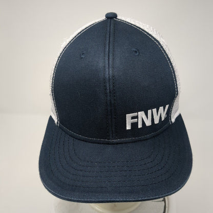 FNW Snapback Mesh Back Trucker Hat Blue OSFA Adjustable Embroidered