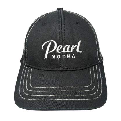 Pearl Vodka Strapback Hat Black One Size Adjustable Embroidered Style Master