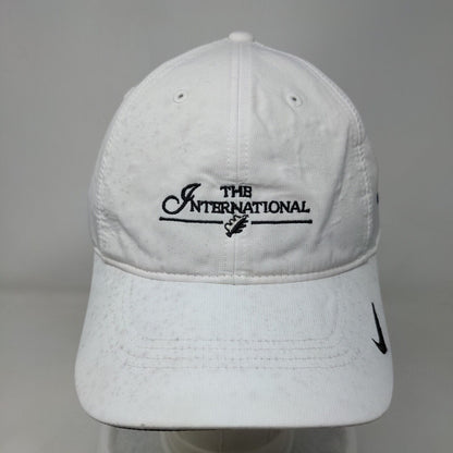 The International Strapback Hat White OSFM Embroidered Nike Golf