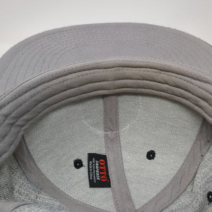 OTTO Snapback Hat Gray Black One Size Flat Brim Nayborhood Patch Logo 2010