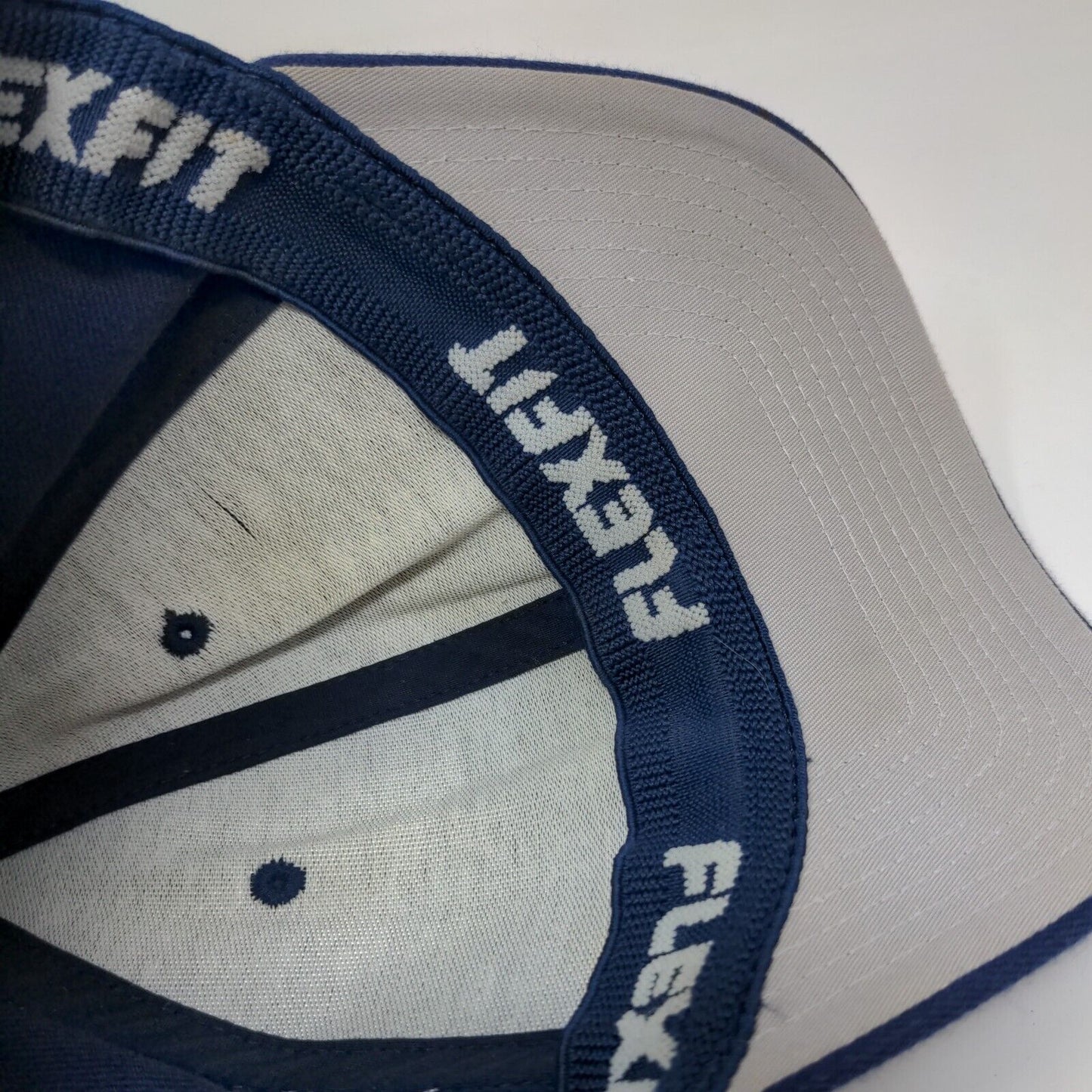 Lids Fitted Hat Blue Small-Medium Flexfit 6 Panel Vent Holes Blank