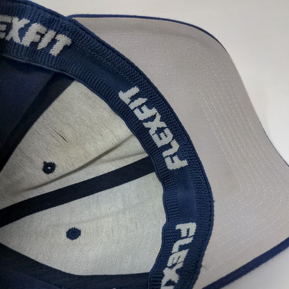 Lids Fitted Hat Blue Small-Medium Flexfit 6 Panel Vent Holes Blank