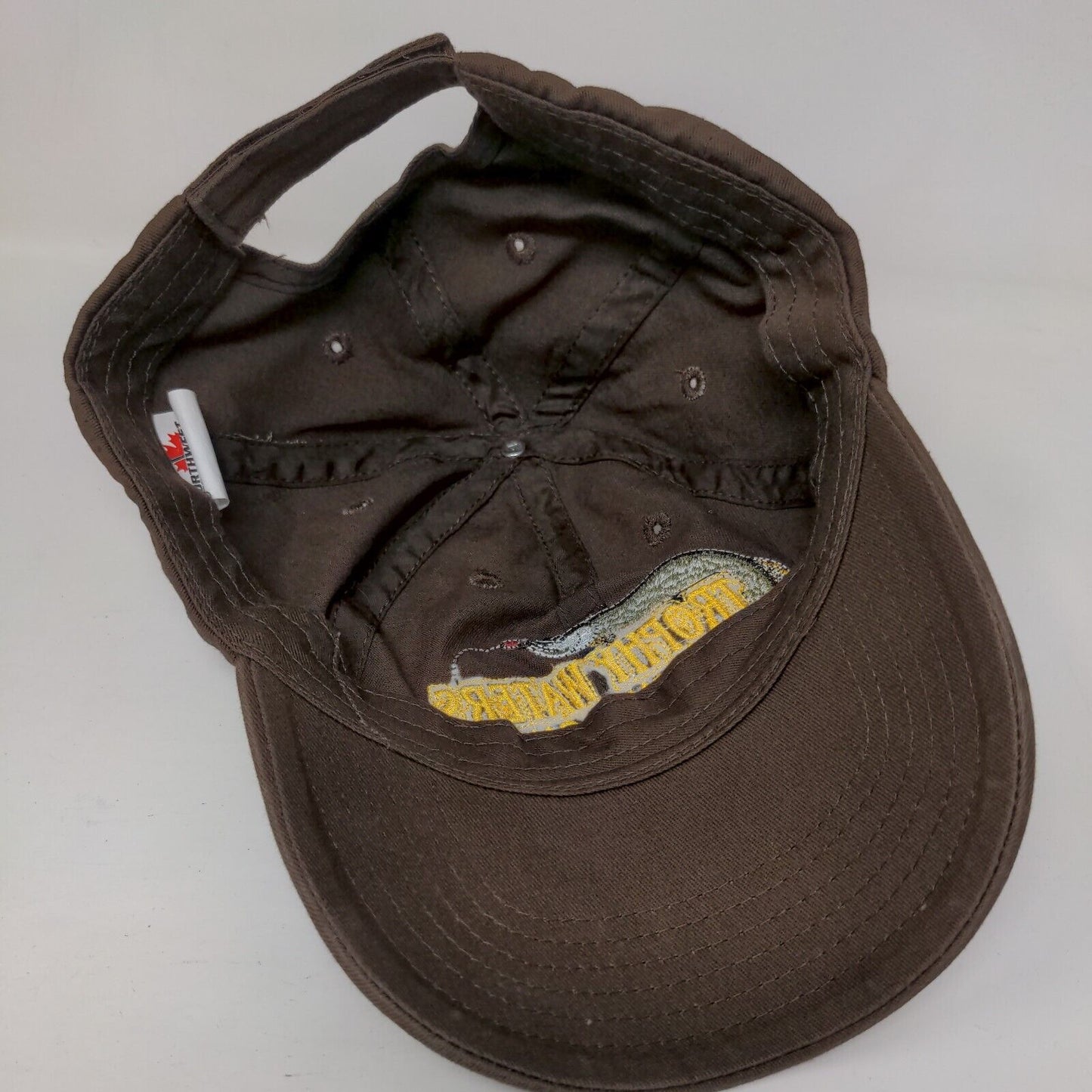 Trophy Waters Ontario Canada Strapback Hat Brown One Size Adjustable 6 Panel