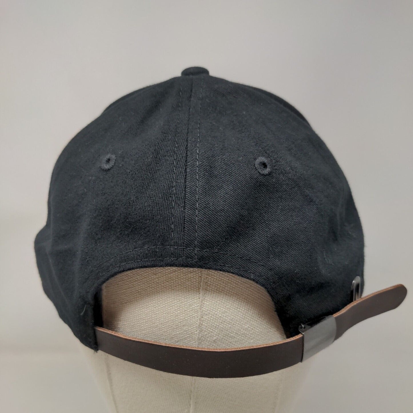 Champion Rainbow Script Slideback Hat Black OSFM Leather Strap