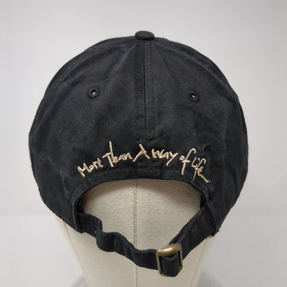 Faded Fly Slideback Hat Black One Size Adjustable Solid Buck's Bags