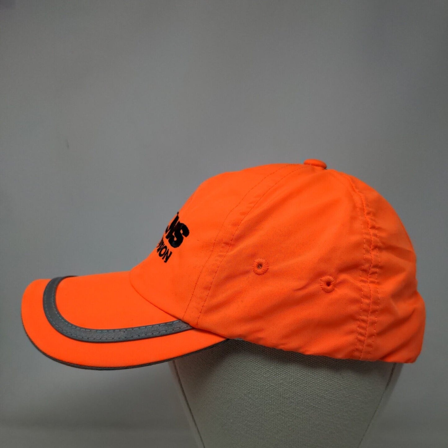 Georgia Division Strapback Hat Orange One Size Embroidered Port Authority