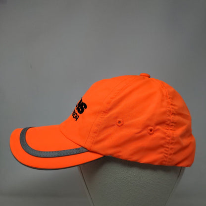 Georgia Division Strapback Hat Orange One Size Embroidered Port Authority