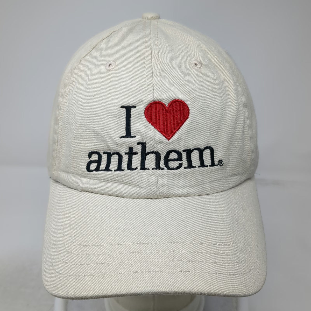 Alternative Apparel Baseball Cap Beige One Size I Heart Anthem USA Cotton Hat