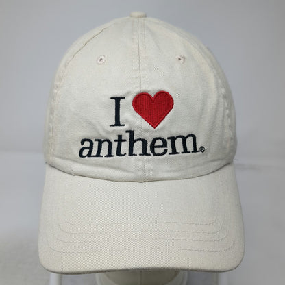 Alternative Apparel Baseball Cap Beige One Size I Heart Anthem USA Cotton Hat