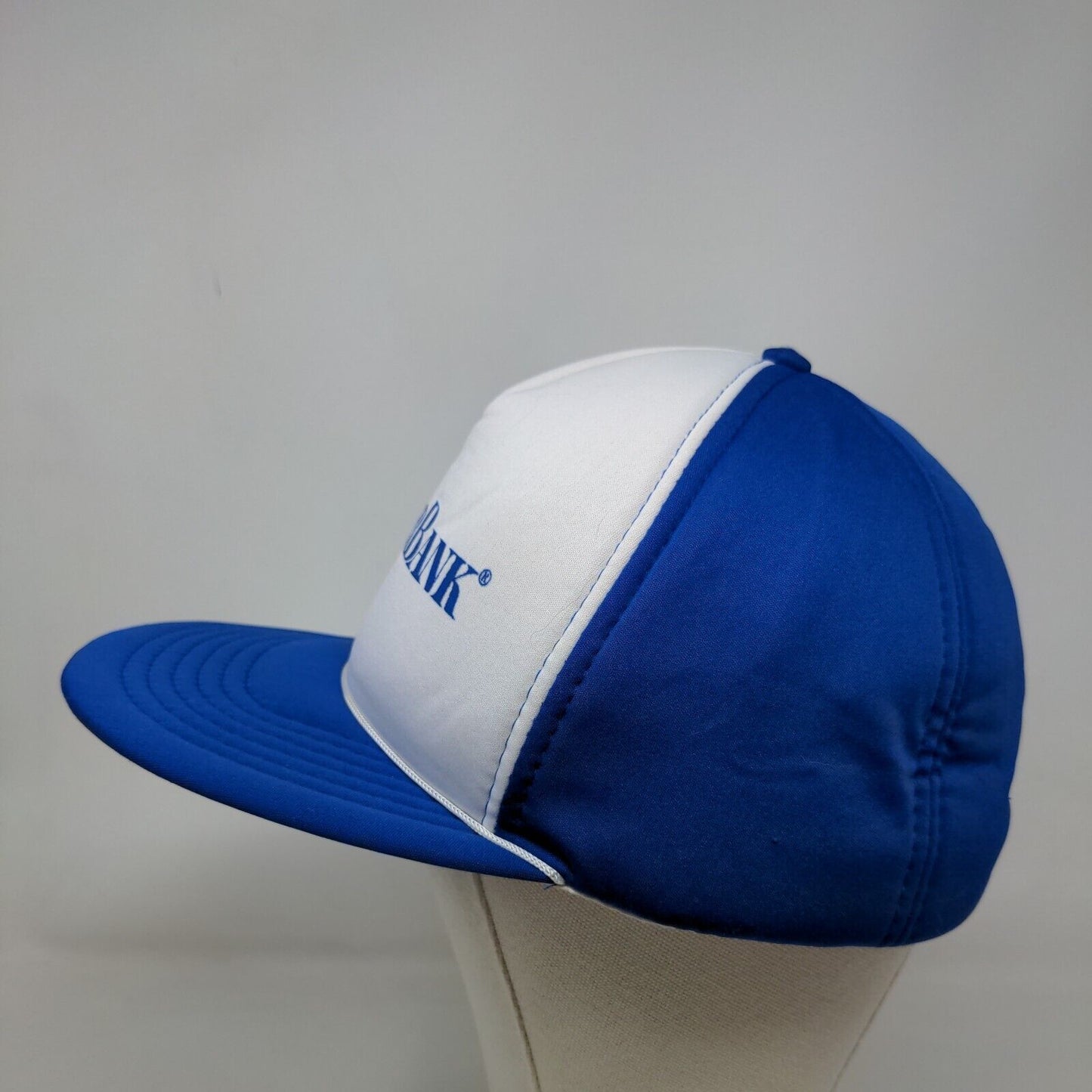 Rainier Snapback Hat Blue OSFA Colorblock Crown Cap Adjustable 5 Panel