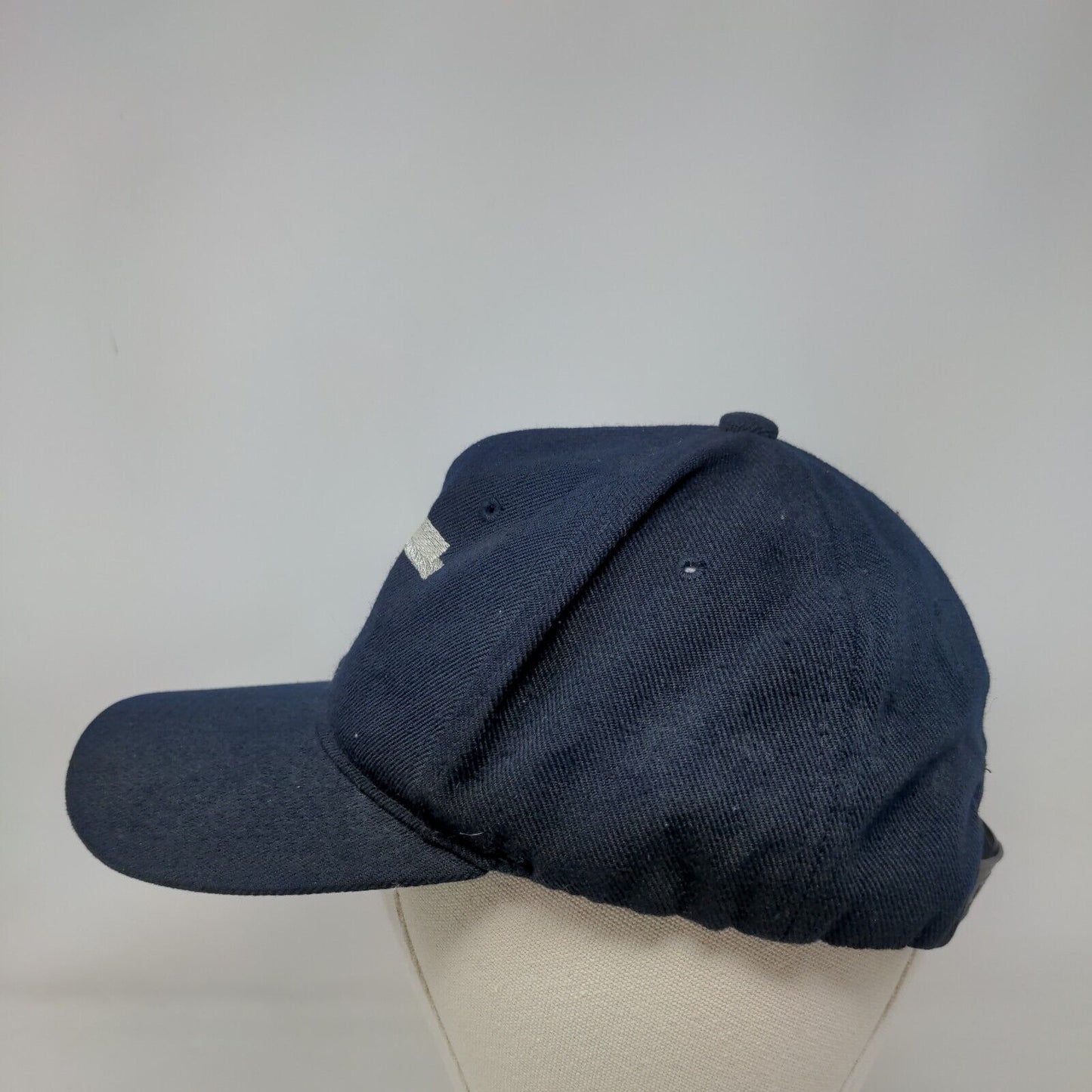 Unbranded Snapback Hat Blue OSFA Embroidered Adjustable 6 Panel