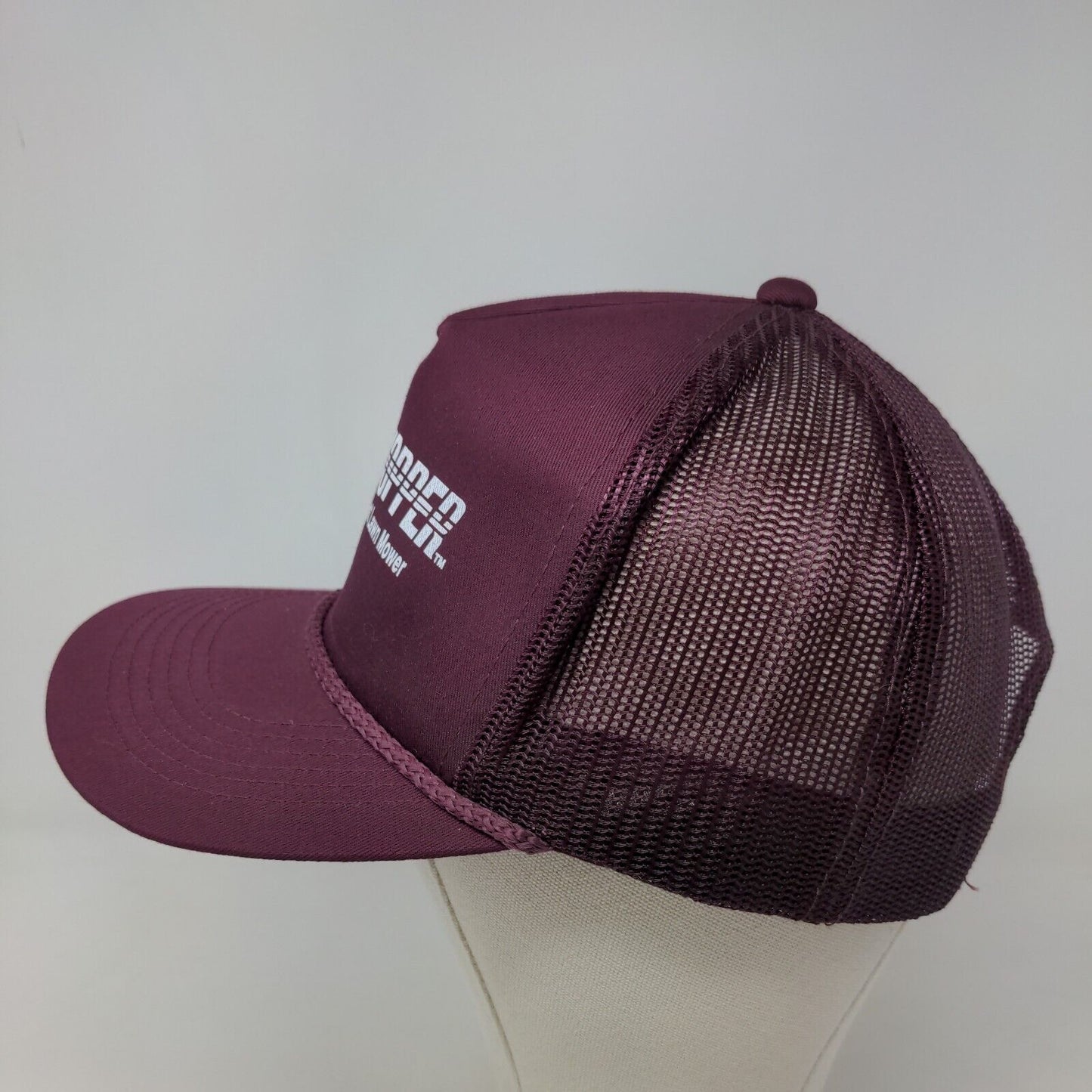 Dixie Chopper Men's Snapback Mesh Back Trucker Hat Red Burgundy Size OSFA Rope