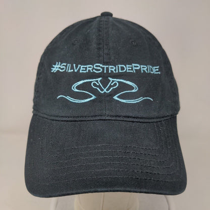 Silver Stride Pride Uproar Slideback Hat Black OSFM Adjustable Embroidered Otto