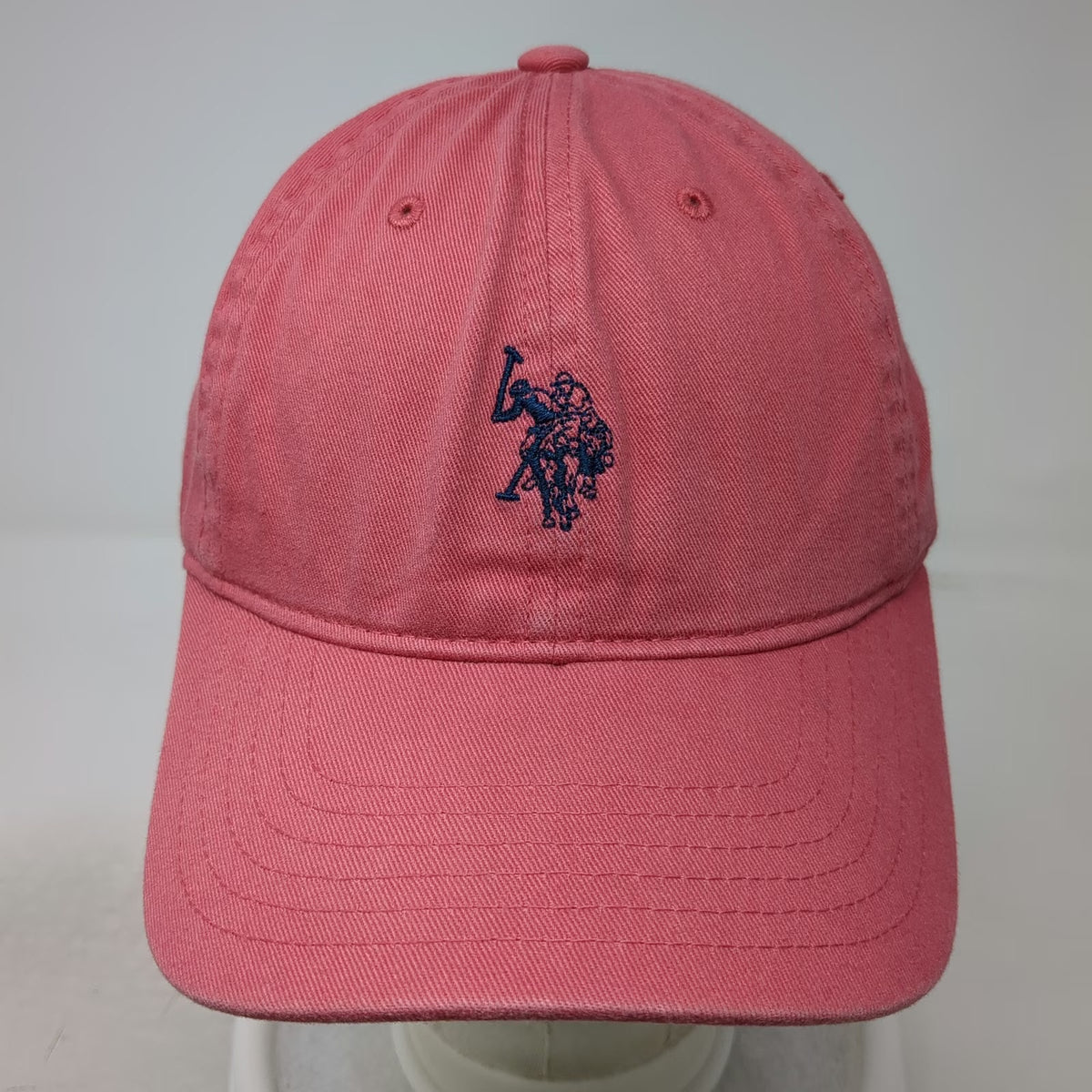 U.S. Polo Assn. Baseball Cap Pink One Size Adjustable Embroidered Cotton Hat