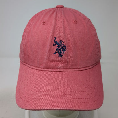 U.S. Polo Assn. Baseball Cap Pink One Size Adjustable Embroidered Cotton Hat