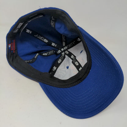 New Era Men's Fitted Hat Blue Size M New York Mets Embroidered Logo Cotton MLB