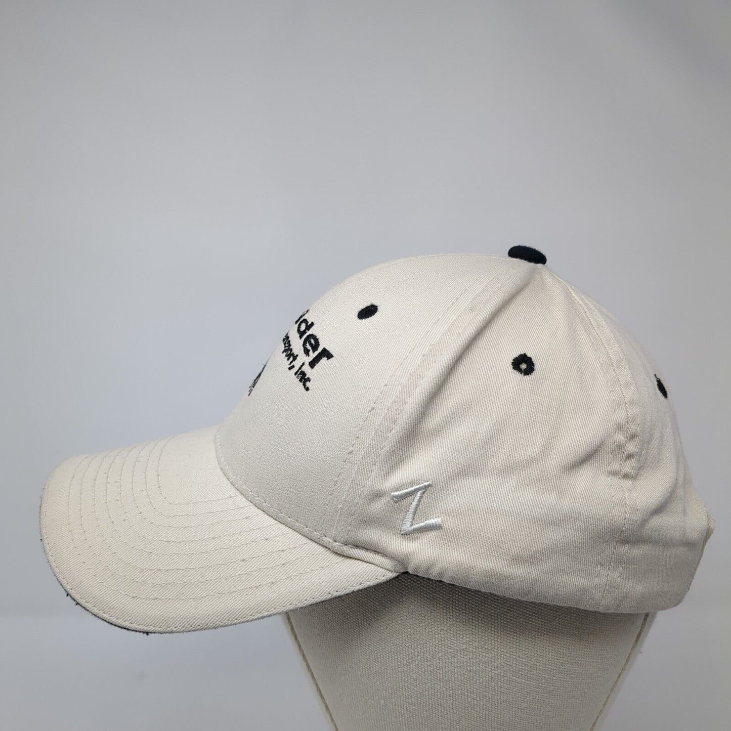 Spider Transport Inc Strapback Hat Tan One Size Embroidered Zephyr