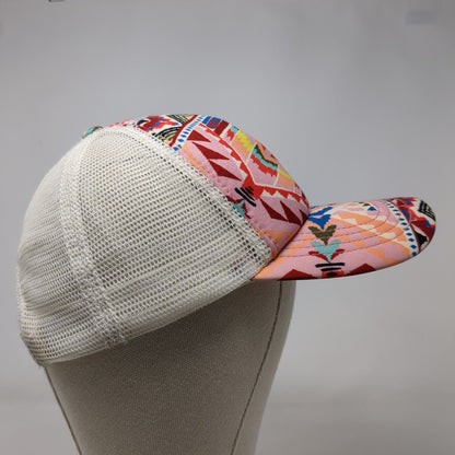 Billabong Snapback Mesh Back Trucker Hat Multi One Size Geo Aztec