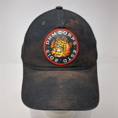 Dnm Corps Estd. 2013 Snapback Mesh Back Trucker Hat Black One Size