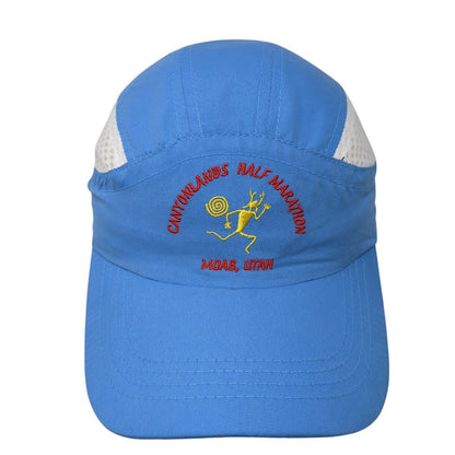Canyon Lands Half Marathon Moab Litah 5 Panel Cap Blue OS Adjustable Polyester