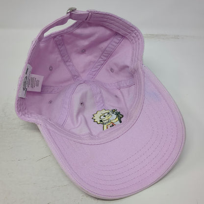 Mad Engine Lisa Simpson Purple Baseball Cap Hat One Size Embroidered Slideback