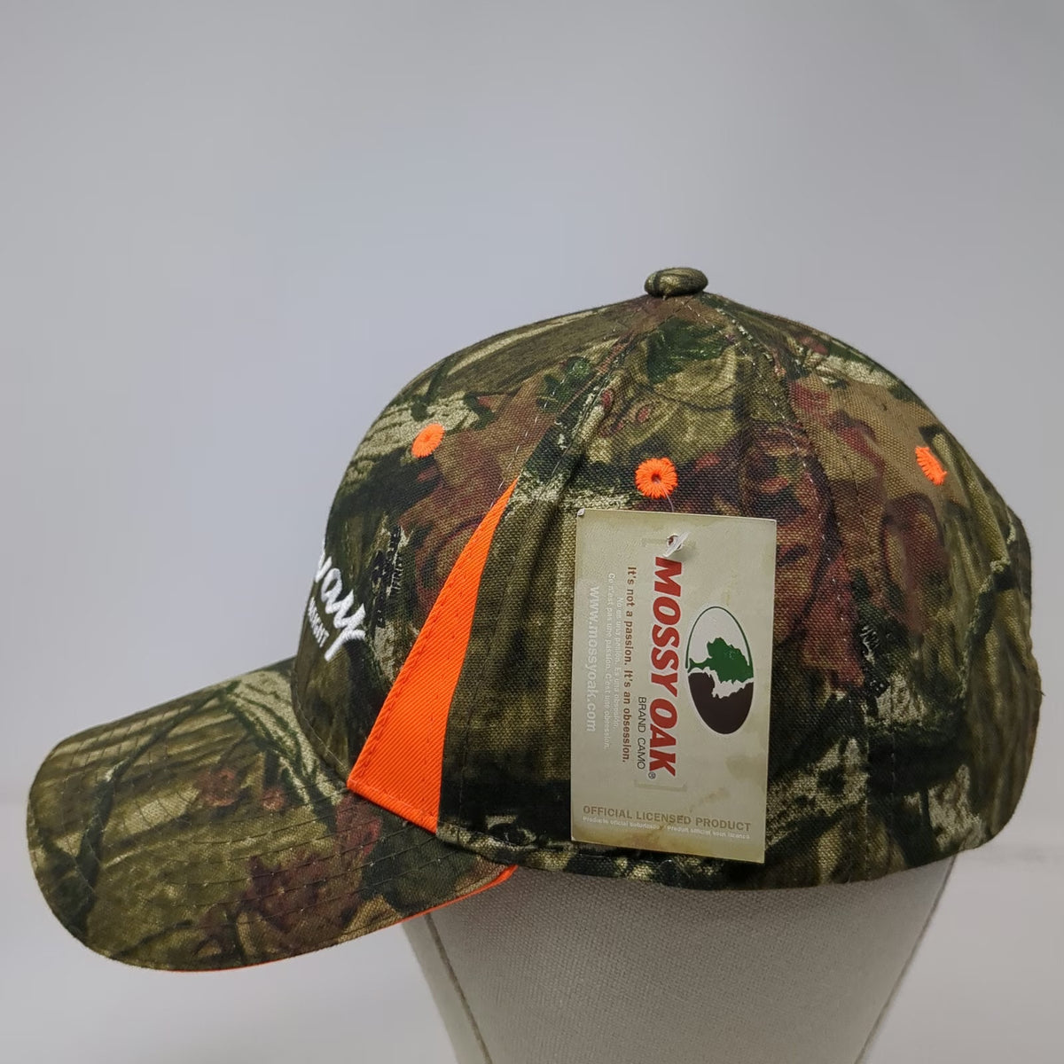 Con-way Freight Baseball Cap Green Orange One Size Mossy Oak Camo Strapback Hat