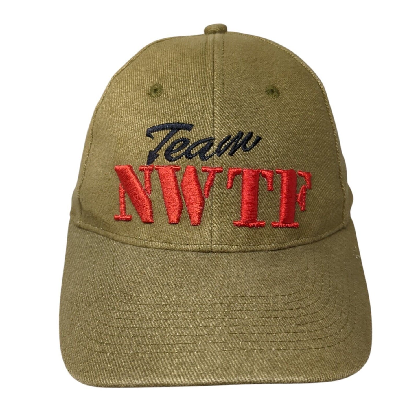 Team NWTF Member Strapback Hat Brown One Size Adjustable Embroidered Empire