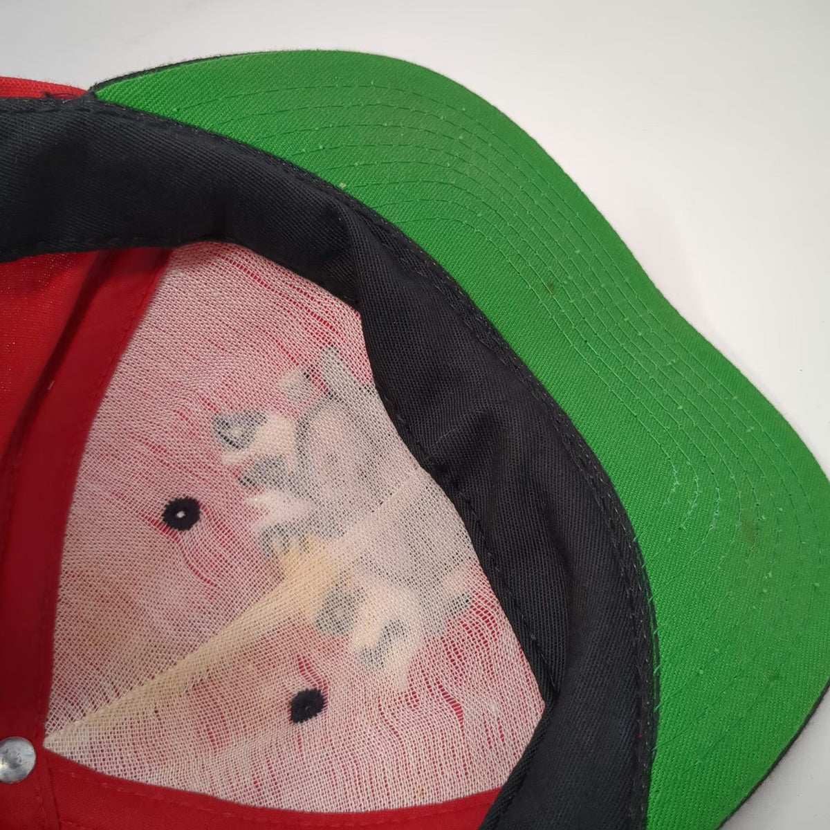 Disney Store Snapback Red Mickey Mouse Plane Crazy Comic Hat USA Vintage
