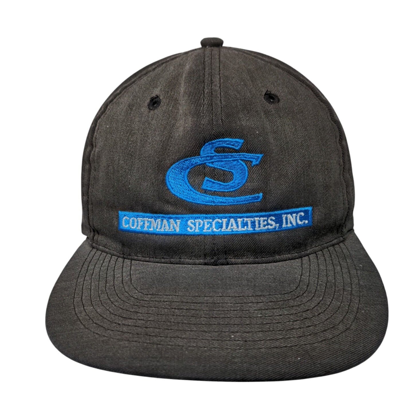Coffman Specialties Inc Snapback Hat Black One Size Solid Embroidered