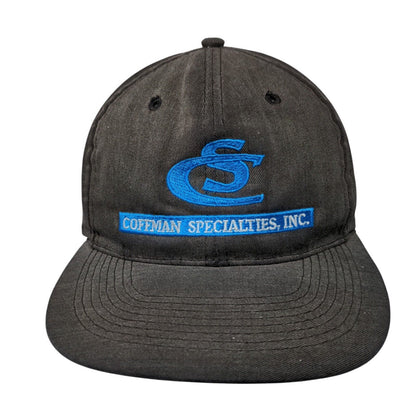Coffman Specialties Inc Snapback Hat Black One Size Solid Embroidered