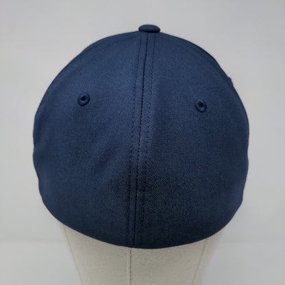 Avalon Fitted Hat Blue L/XL Flexfit NU Embroidered Lightweight 6 Panel Yupoong