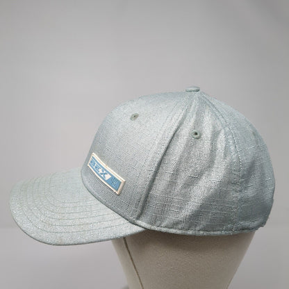 Bex Snapback Hat Blue One Size Adjustable Embroidered Vented Holes 6 Panel