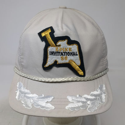 Sportcap 5 Panel Hat Gray One Size Rope Scrambled Eggs Spike Invitational 86