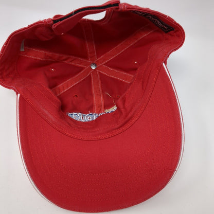 Skinners Rockhouse Coffee Strapback Hat Red M/L Adjustable 6 Panel Richardson