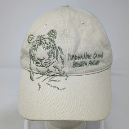 J Hats Baseball Cap Beige One Size Turpentine Creek Wildlife Refuge Tiger Hat