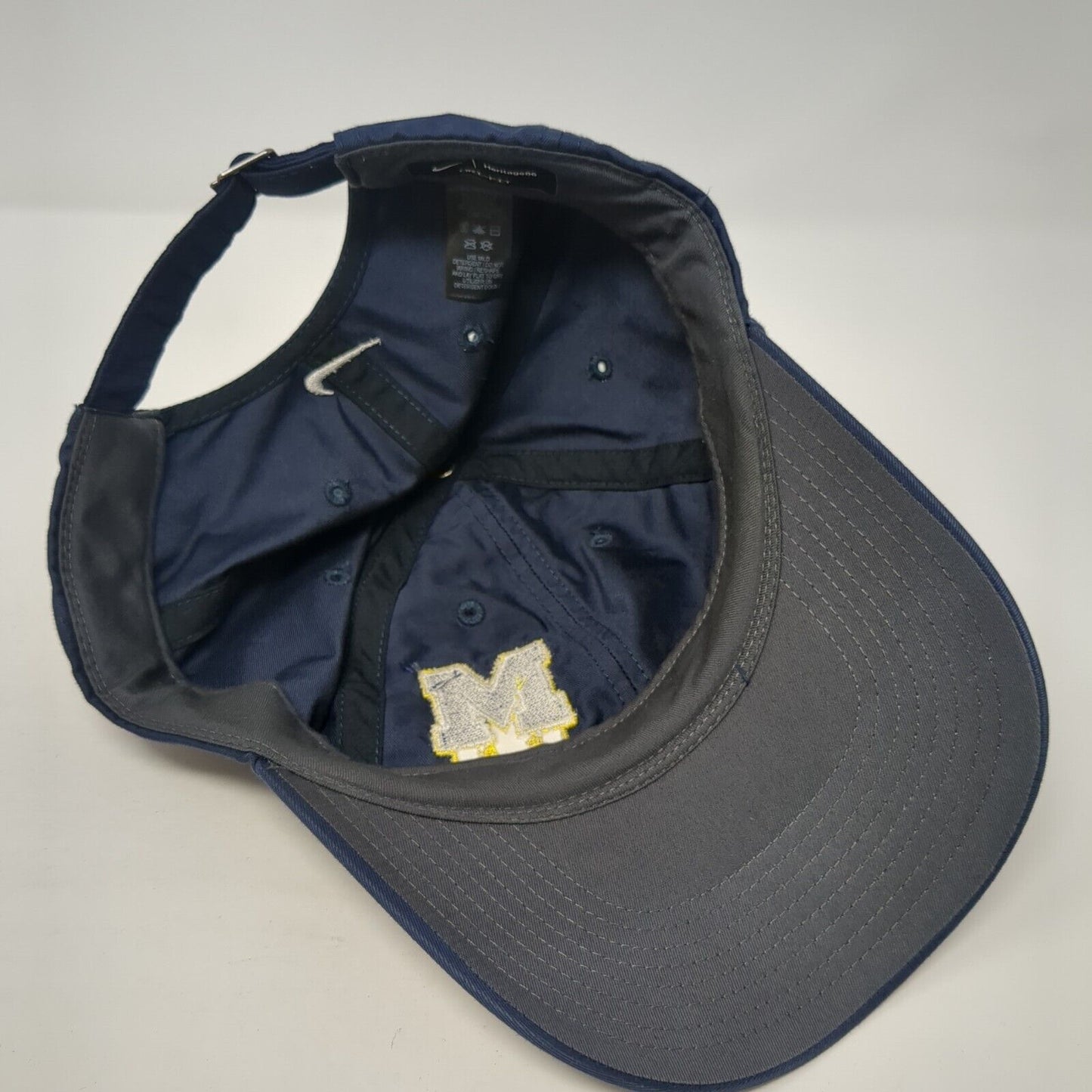 Michigan Wolverines Slideback Hat Blue One Size Embroidered Nike