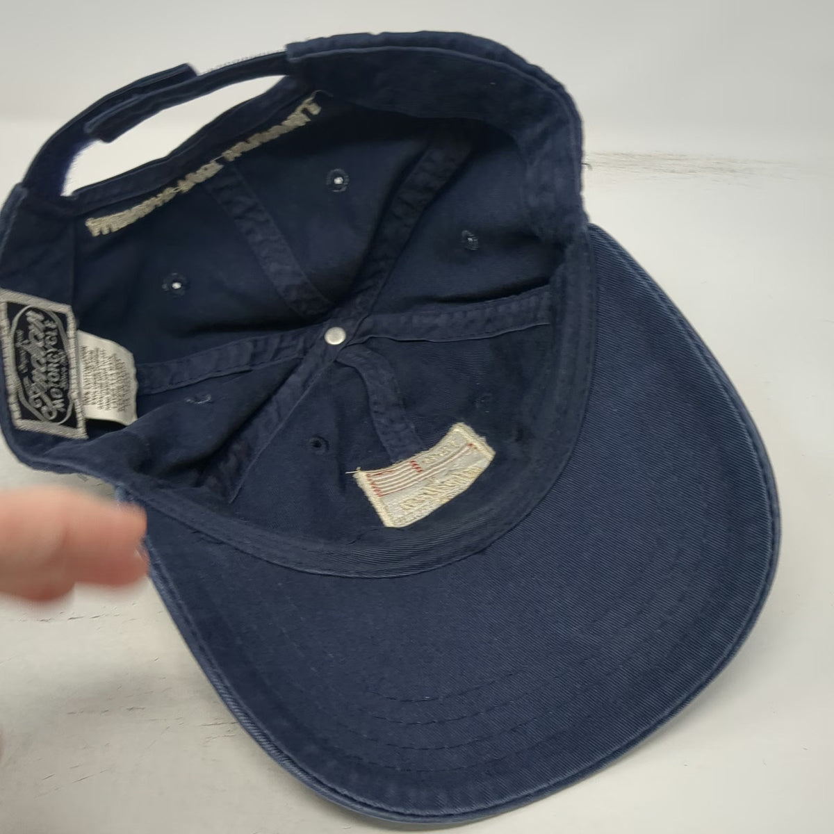 Indian Motorcycle Baseball Cap Blue One Size 100th Anniversary Strapback Hat
