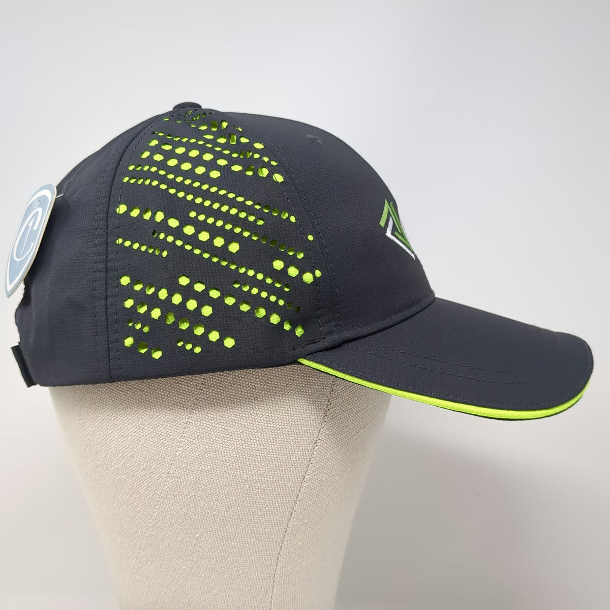 CapAmerica Baseball Cap Gray One Size Perforated Performance Golf AFC Logo Hat