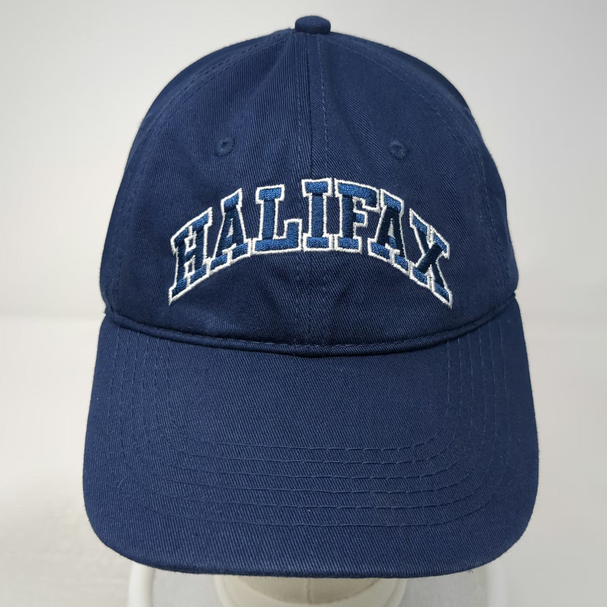 Tall Ships Trading Co. Halifax Baseball Cap Blue One Size Strapback Hat Cotton