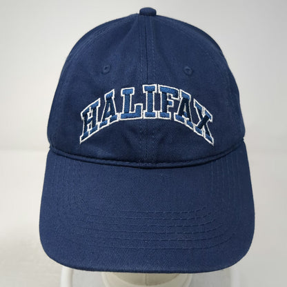 Tall Ships Trading Co. Halifax Baseball Cap Blue One Size Strapback Hat Cotton