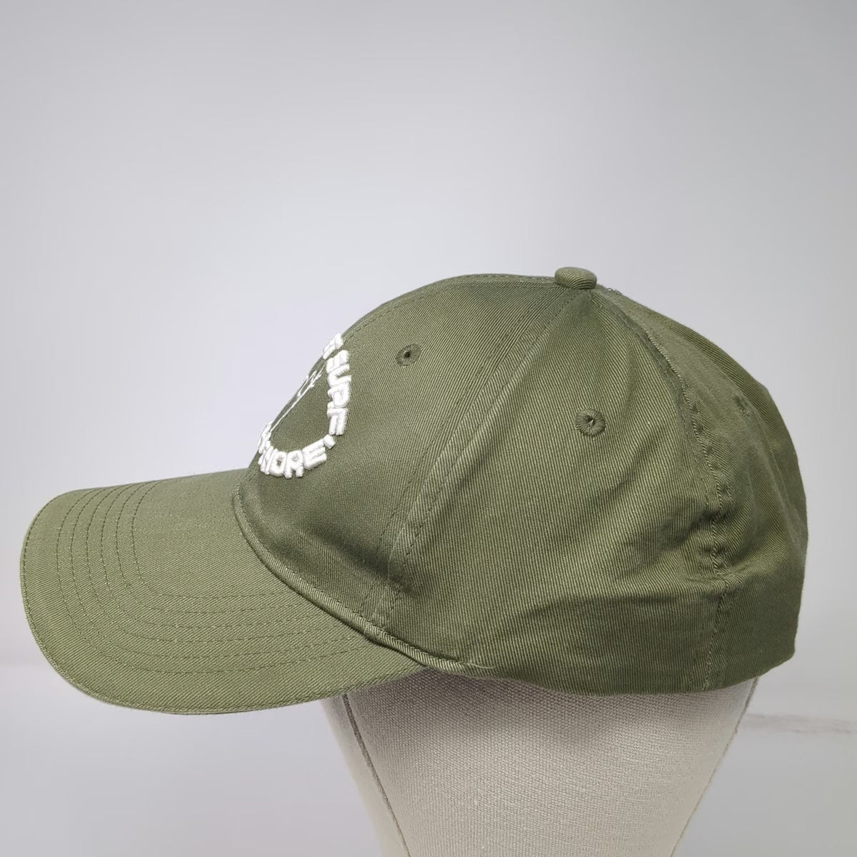 Planet Surf Baseball Cap Green One Size North Shore Hawaii Cotton Stretch Hat