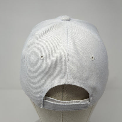 TRS Hotels Strapback Hat White One Size Adjustable Embroidered 6 Panel Oscaps