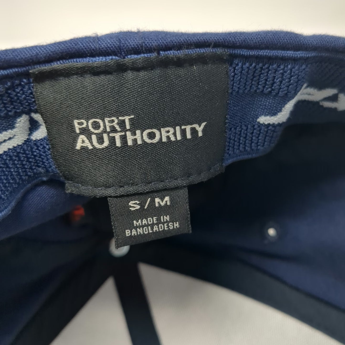 Port Authority Danbury Sports Dome Blue Baseball Cap M Flexfit Embroidered Hat