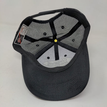 Otto Men's Snapback Mesh Back Hat Black OSFM Embroidered Paul Congelosi Trailers